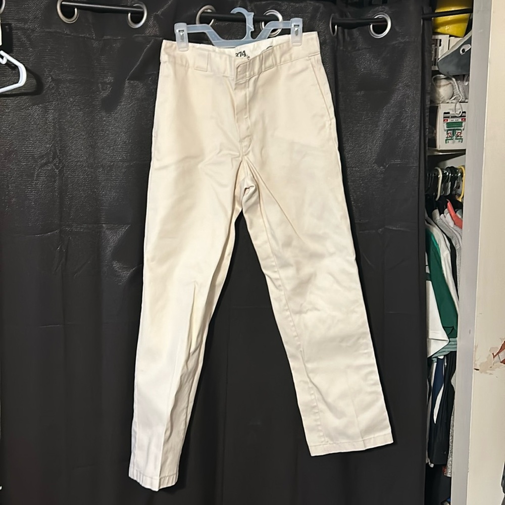 Dickies 874 32x32 in a Cream Color